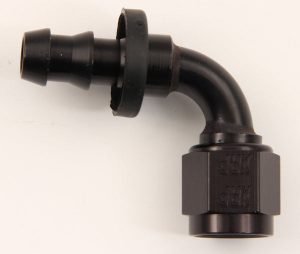 XRP-XTREME RACING PROD. #10 90 Deg Push-On Hose End Black 239010BB