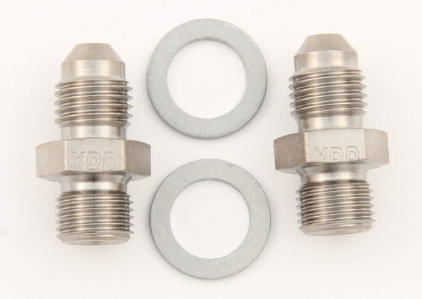 XRP-XTREME RACING PROD. 7/16-24 to #4 Stl Crush Washer Seal Adapter (Pr) 402834