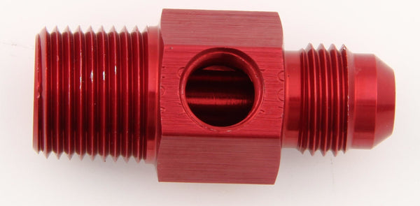 XRP-XTREME RACING PROD. #6 to 1/4 NPT Fuel Press Adapter w/ 1/8 NPT Port 700193