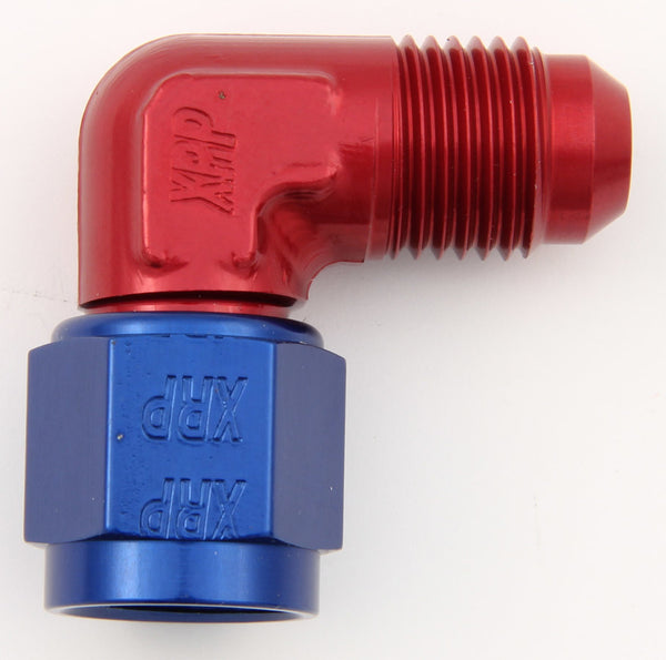 XRP-XTREME RACING PROD. #4 90 Deg Fem Swivel to Male Flr Forged Fitting 900504