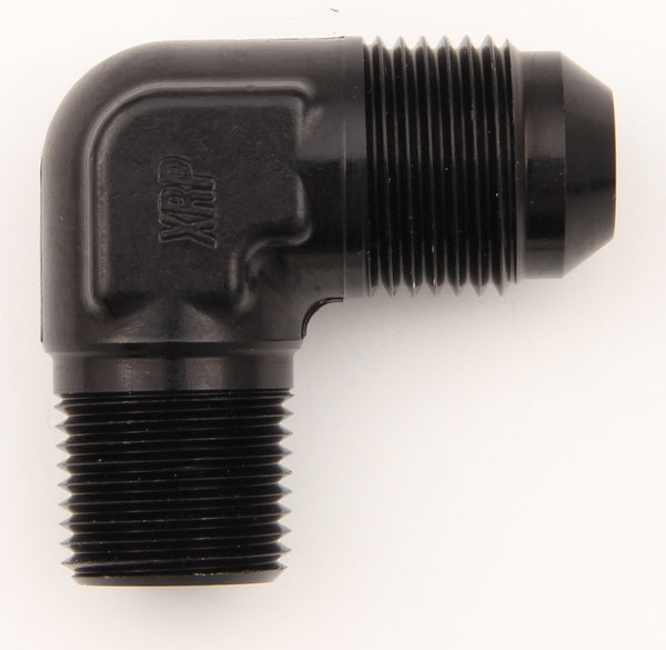 XRP-XTREME RACING PROD. Elbow 90 X #8 Flare X 1/2 NPT Black 982288BB