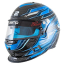 ZAMP Helmet RZ-67D 2X-Large Carbon Flo Blue SA2025 H781C042XL